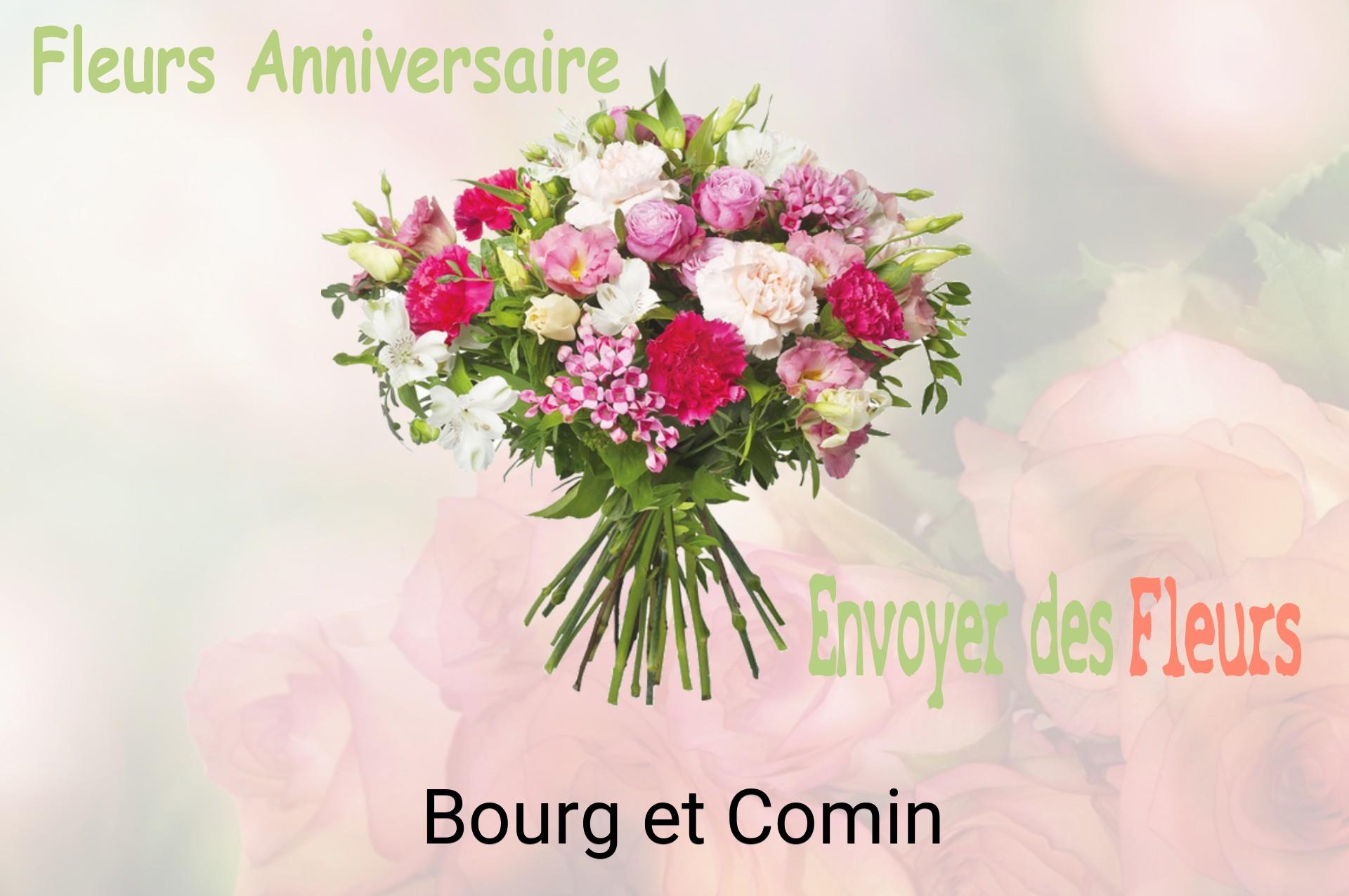 Bouquet de fleurs d’anniversaire livré à Bourg-et-Comin