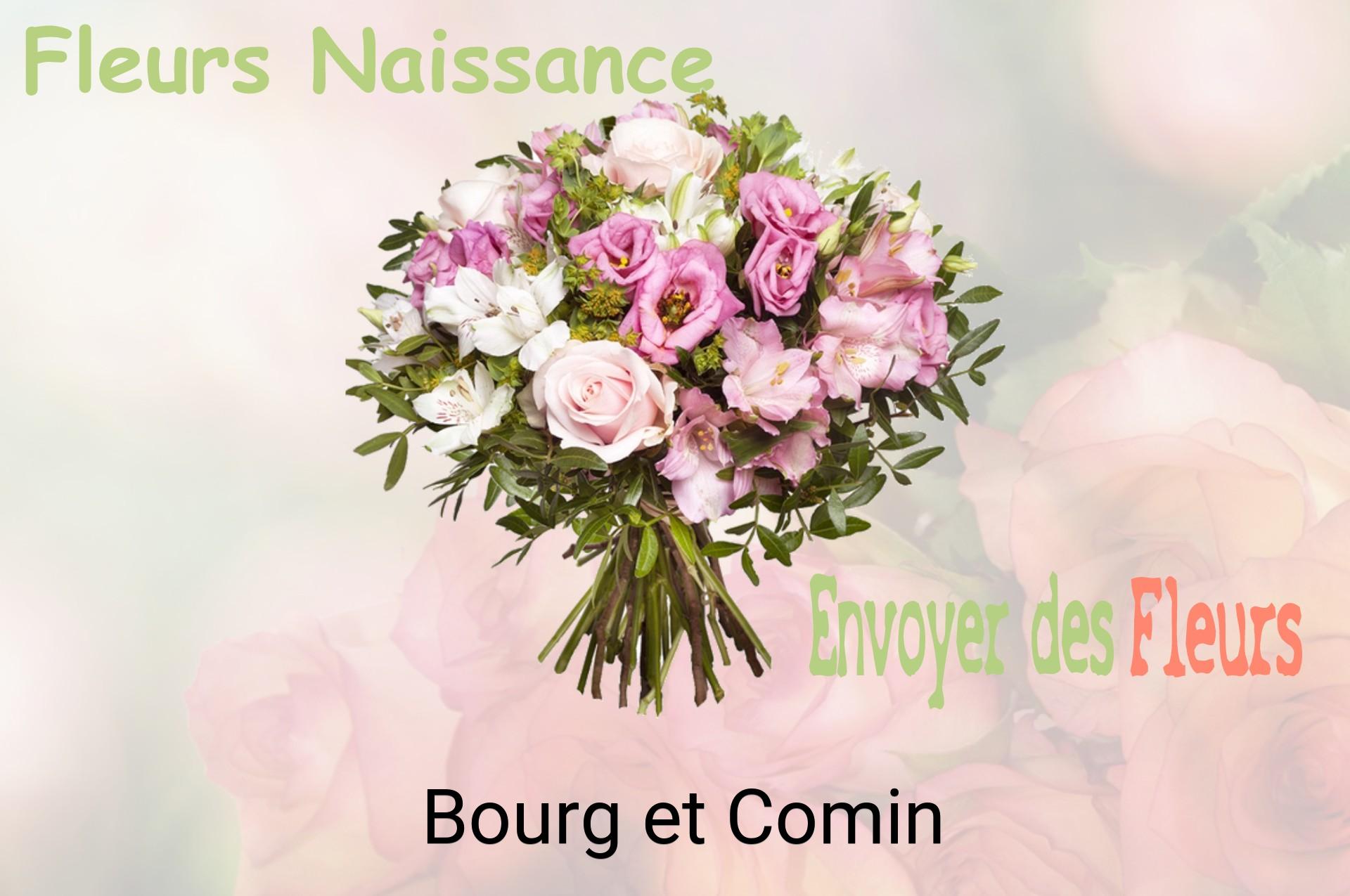 Bouquet de fleurs de naissance livré à Bourg-et-Comin